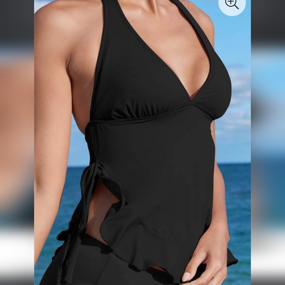 Black Tankini top. Size 10